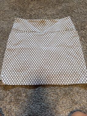 High waist black and white mini Skort